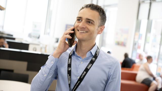 Male On Phone